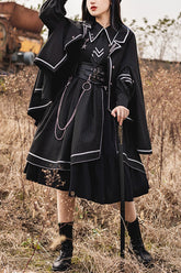 Black Military Style Loyalist Chariot Gothic Lolita Dress